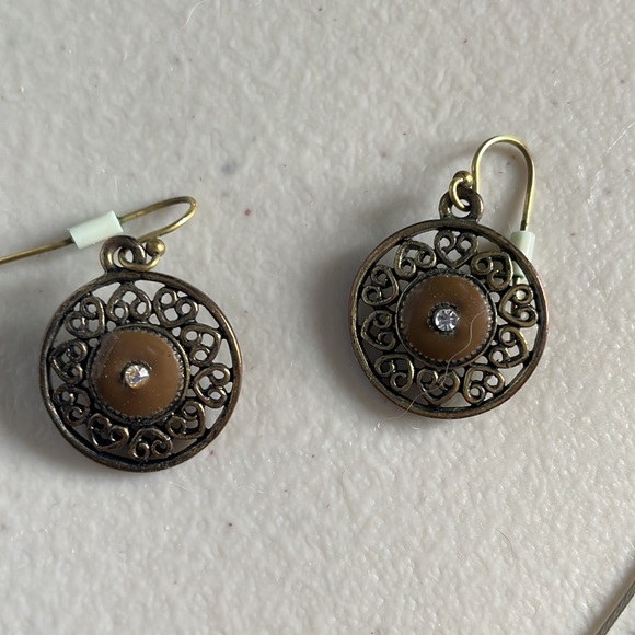 Bronze necklace and earring set - Picture 3 of 5